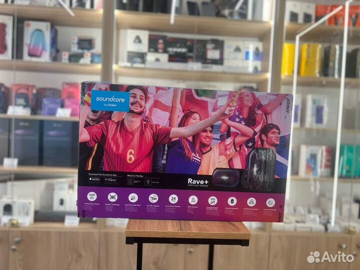 Портативная колонка Anker Soundcore Rave+ Black