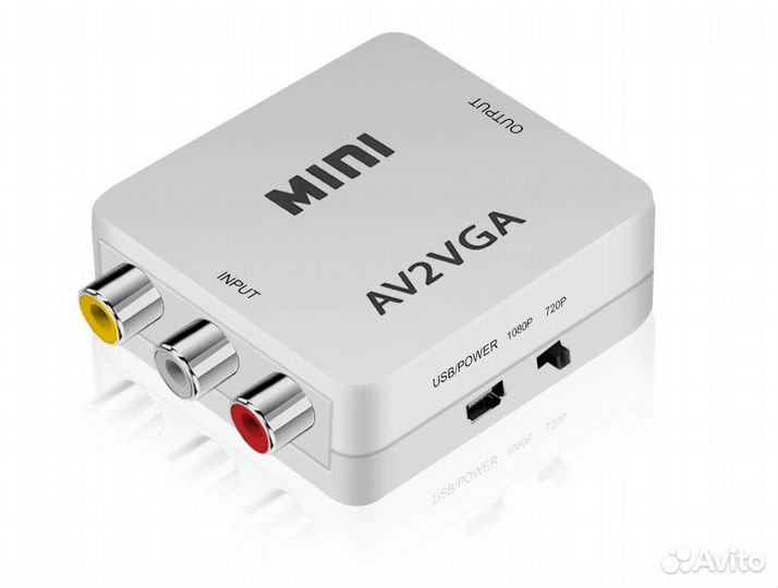 Конвертер (переходник) AV-VGA и VGA-AV/RCA