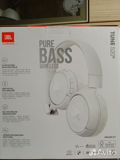 Блютуз наушники jbl tune 520bt