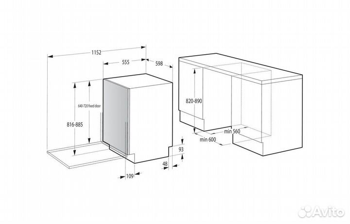 Встраиваемая посудомоечная машина gorenje GV642D90