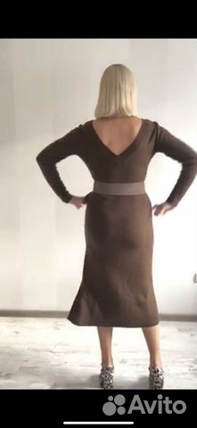 Шерстяное платье 44-46