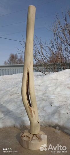 Деревянная ваза ручной работы