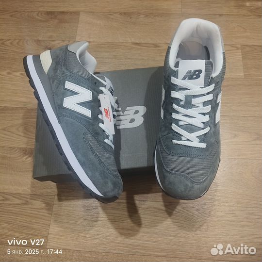 Кроссовки новые мужские New balance 574 grey lux