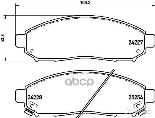 P56096 колодки дисковые передние Nissan Pathfi