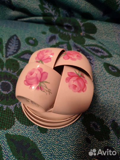 Чашка с блюдцем СССР Сервиз Чайная пара