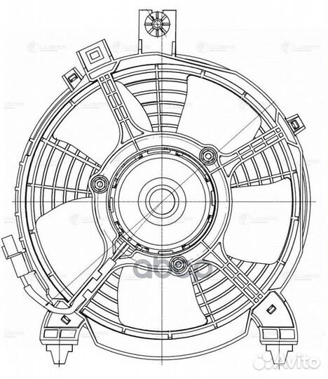 Вентилятор радиатора кондиционера mitsubishi