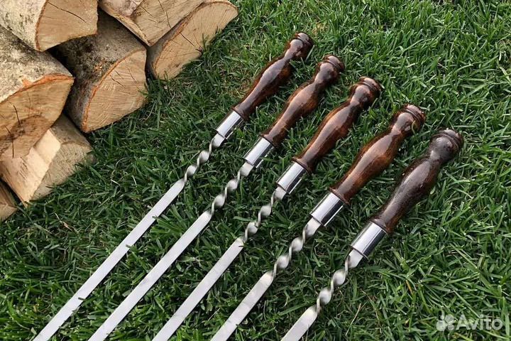 Шампура с деревянной ручкой,профессиональе шампура