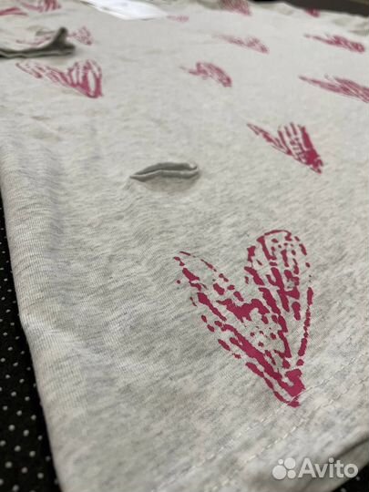 Футболка женская оверсайз сердце