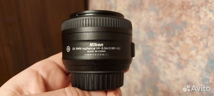Nikon DX AF-S Nikkor 35mm 1:1.8G SWM Aspherical