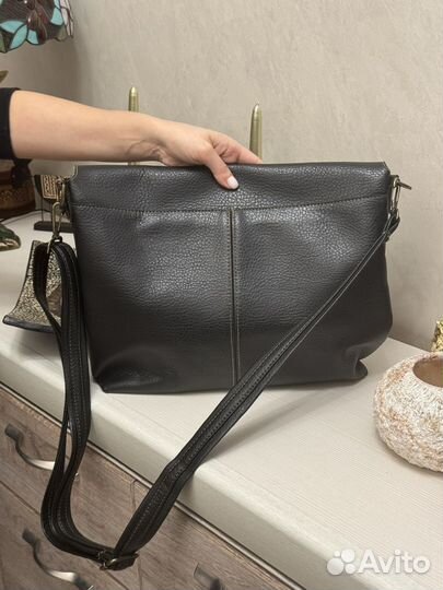 Сумка портфель женская натуральная кожа