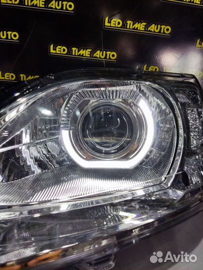 Фары на renault logan 1 BI LED