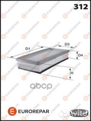 Фильтр воздушный 1612889180 eurorepar