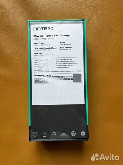 Infinix NOTE 30i, 8/128 ГБ