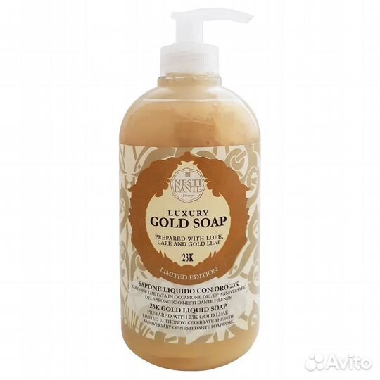 Nesti Dante Жидкое мыло Юбилейное золотое 500мл