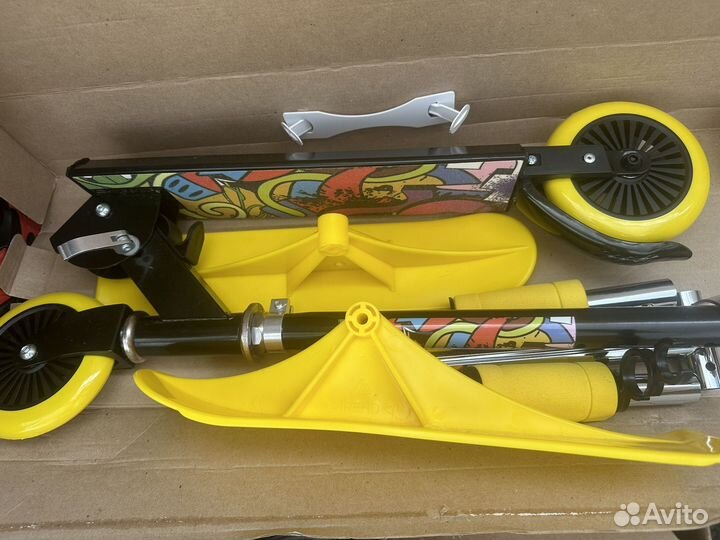 Самокат снегокат детский