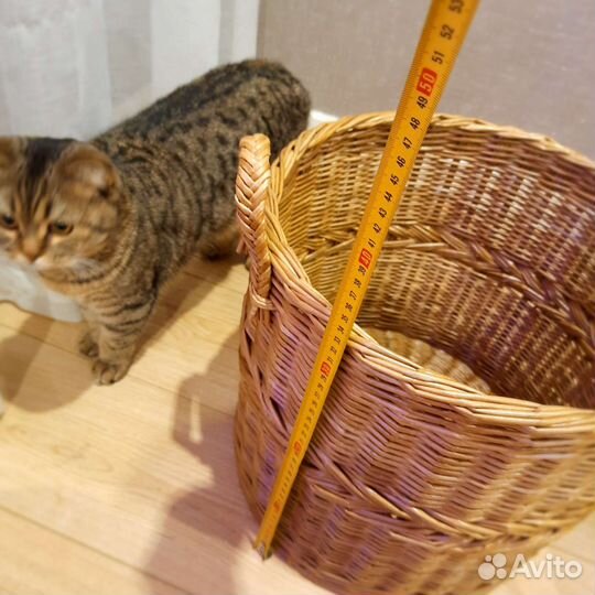 Корзина, кашпо плетеная большая