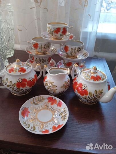 Чайный сервиз Вербилки- Маки