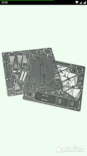 Модель корабля из металла