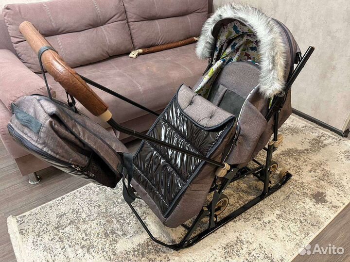 Санки-коляска Galaxy glory gloss