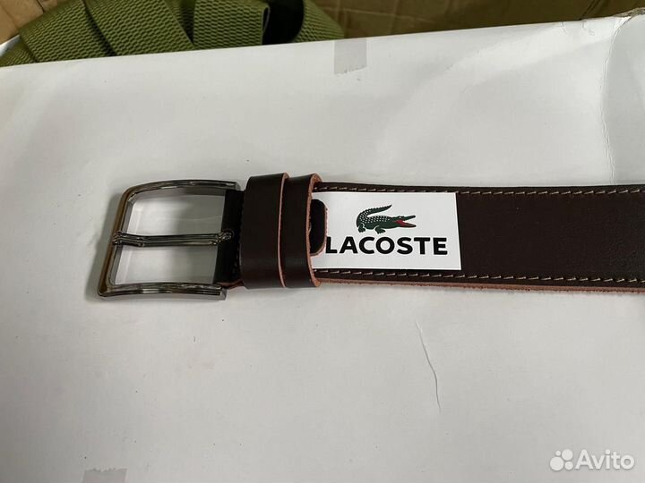 Ремень мужской кожаный lacoste