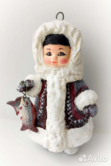 Ватные елочные игрушки