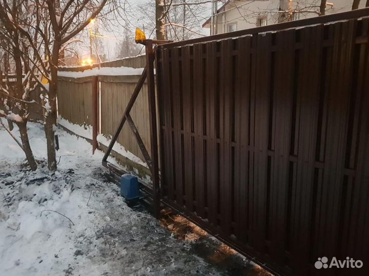 Откатные ворота под ключ