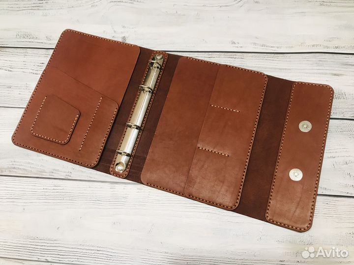 Кожаный ежедневник А5, цвет Виски