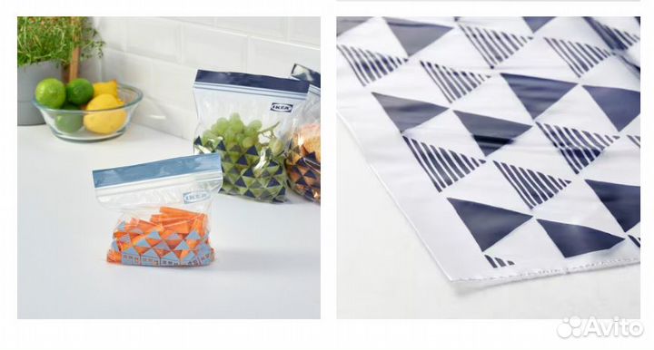 Многоразовый пакет с застежкой Икеа Истад, 60 шт