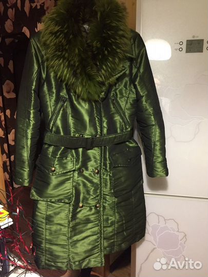 Пуховик женский 46-48 размер бу состояние отличное