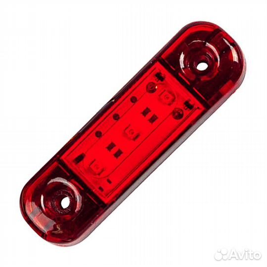 Фонарь габаритный прицепа гф22К LED красный, с про