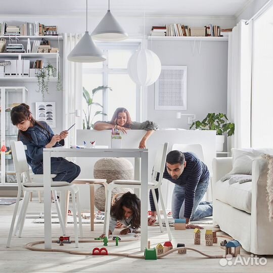 Melltorp IKEA 190.117.77 Стол обеденный 125 х 75 см Белый