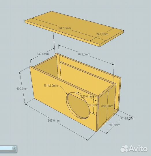 Изготовление коробов для сабвуферов