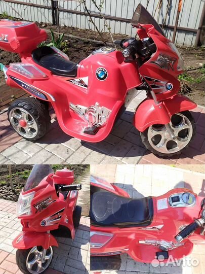 Детский мотоцикл на аккумуляторе бу