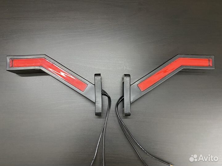 Диодные неоновые LED габаритные фонари - рожки