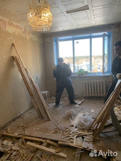 Демонтаж пола