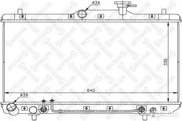 Радиатор 1025162SX stellox