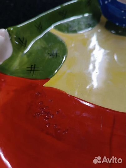 Блюдо для фруктов керамика 