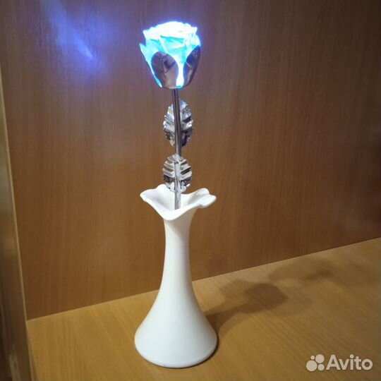 Светильник ночник Роза в вазе