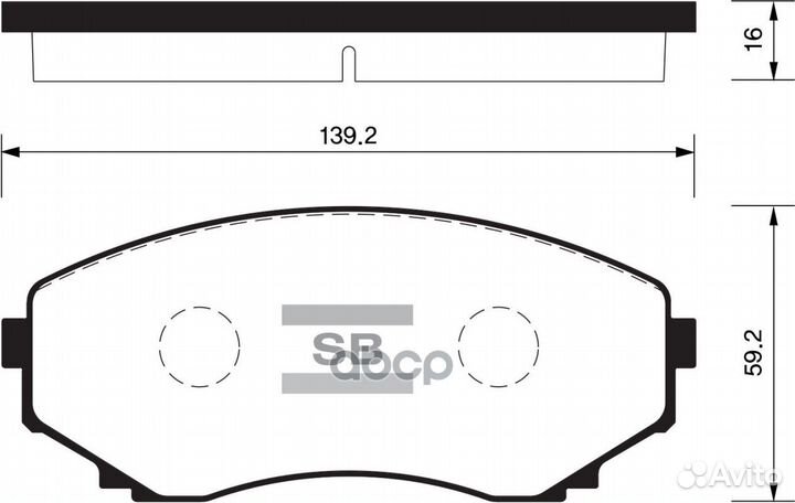 Колодки тормозные дисковые SP1527 Sangsin brake