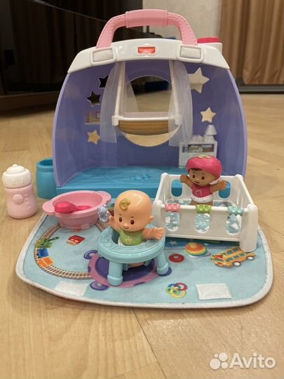 Fisher price набор с пупсиками