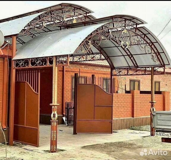 Навесы из поликарбоната для дома и дачи