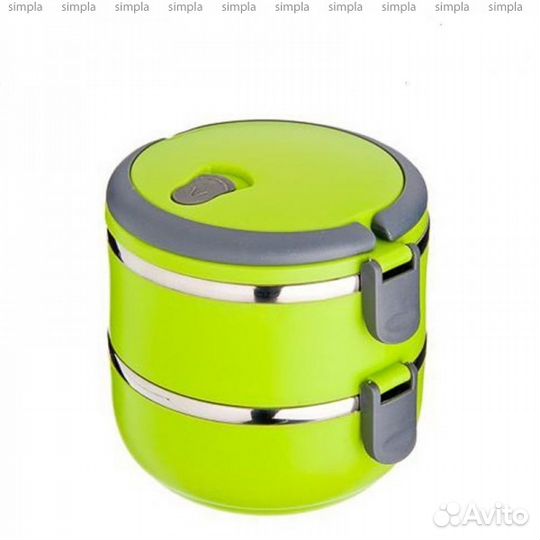 Ланчбокс двойной (термос для еды) новый