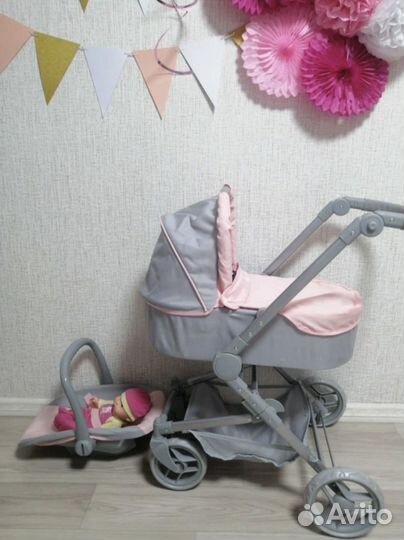 Новая коляска для кукол 3 в 1