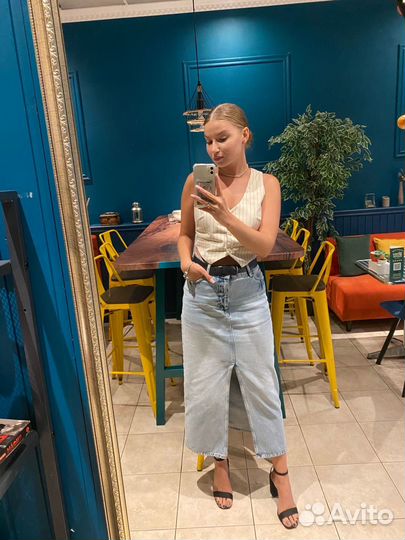 Юбка джинсовая lime