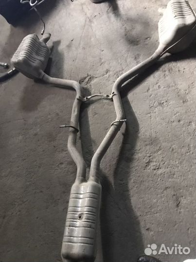 Выхлоп мерседес w218 битурбо cls