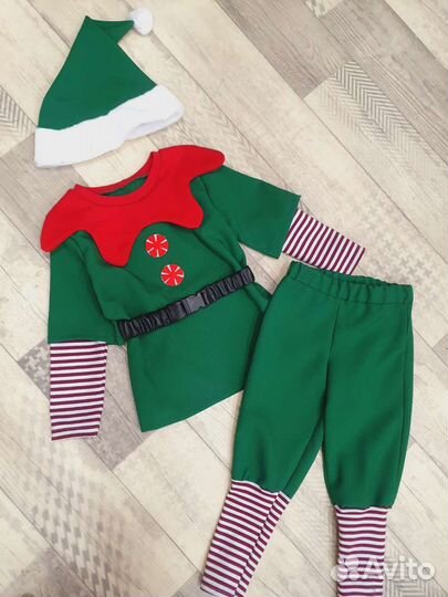 Аренда Новогодний костюм эльфа прокат 104-134