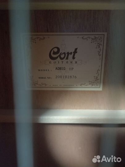Акустическая гитара Cort ad 810 op