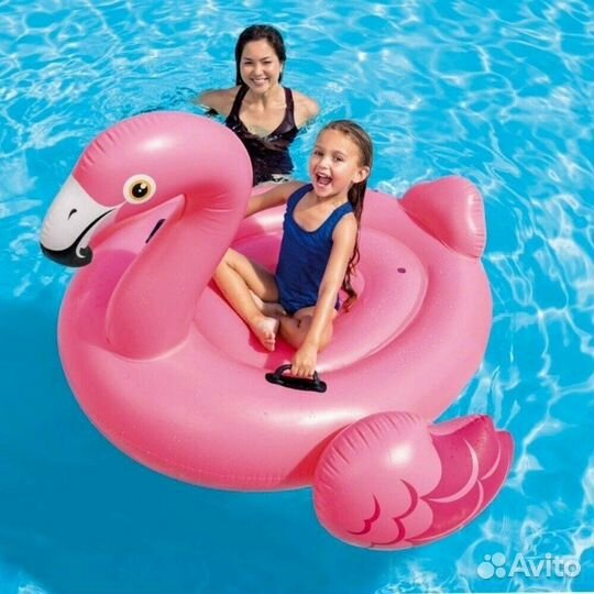 Надувной матрас Розовый Фламинго Новый
