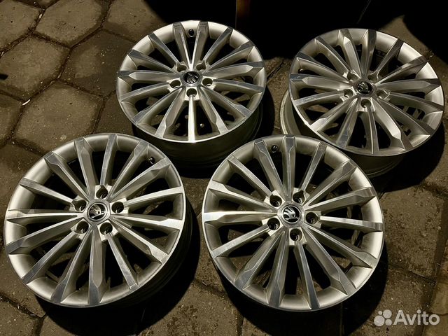 Оригинальные диски Skoda Kodiaq Trinity r18 купить в Москве | Авито
