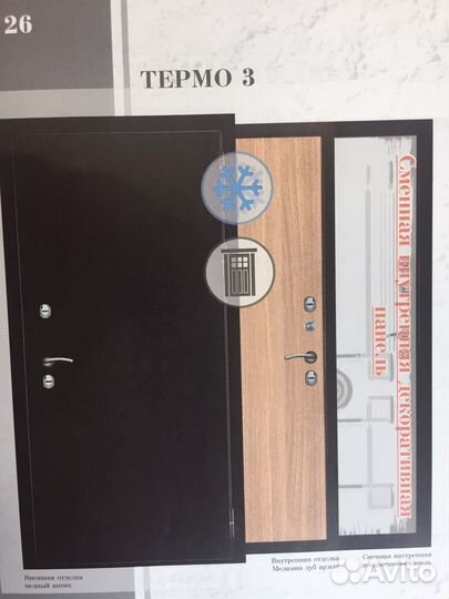 Дверь входная металлическая с терморазрывом